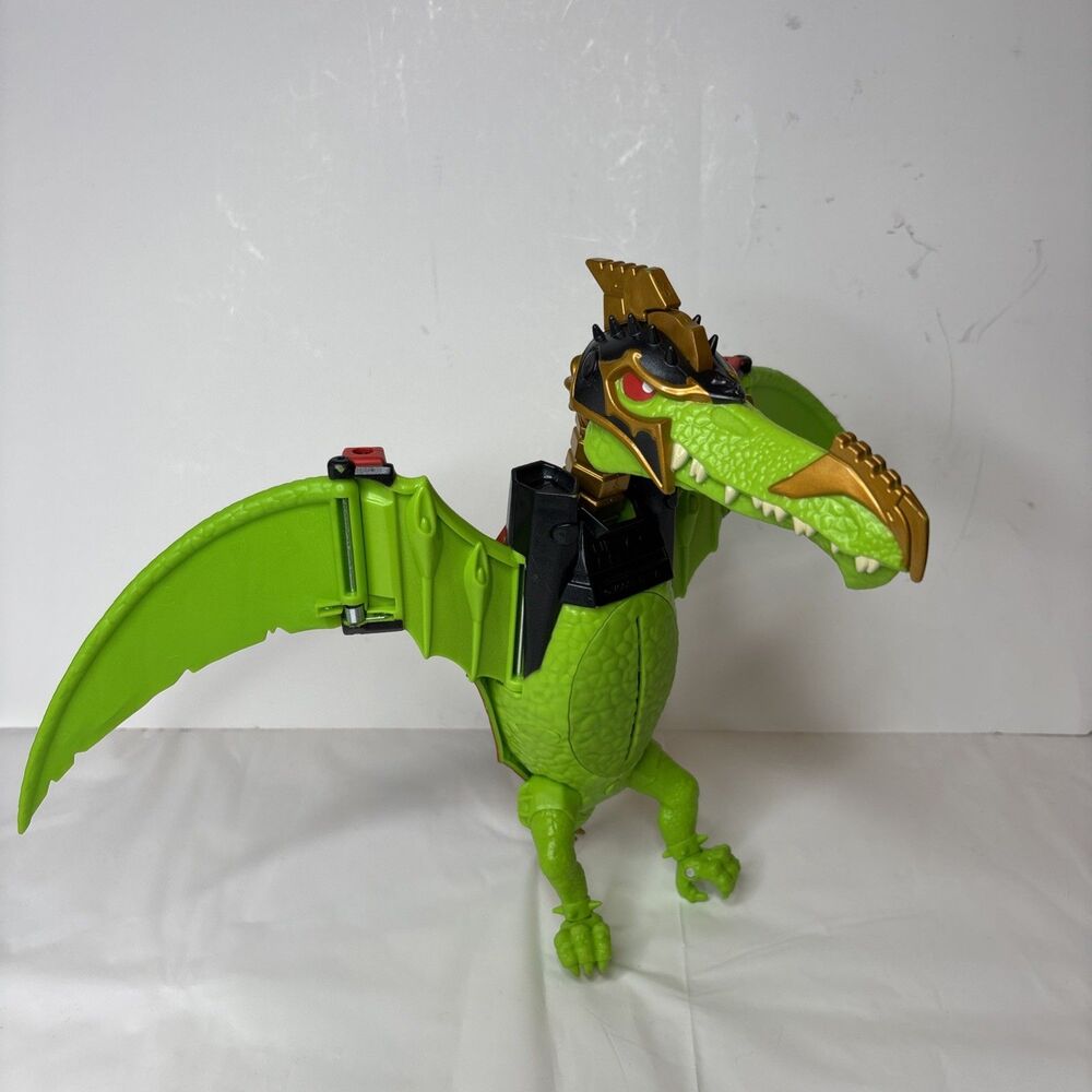 Moose Treasure X Dino Gold Pterodactyl Green Flying Dinosaur Figure